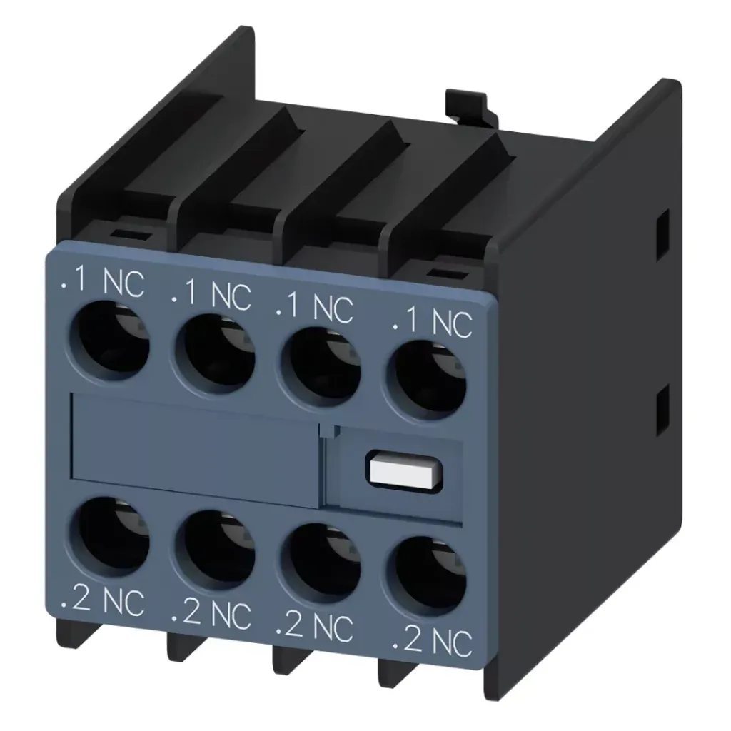 SIEMENS AUXILIARY SWITCH BLOCK, 1NO+1NC FOR 3TF46-3TF57