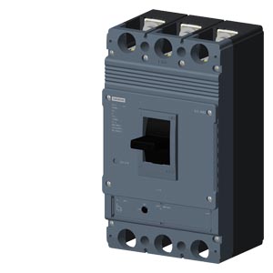 SIEMENS Circuit breaker 3VJ1 IEC framesize 3VJ13 400A line protection ATFM 3-pole Icu=36kA@415V Ics=75% Icu In=400A overload protection Ir=320A..400A short-circuit protection Ii=10 x In Screw
