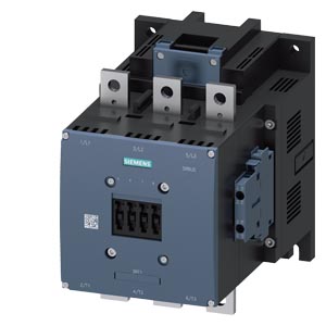 SIEMENS MAGNETIC CONTACTOR, AC-3 400 A, 200 KW / 400 V AC (50-60 HZ) / DC UC: 220-240 V 3-POLE, 2 NO + 2 NC