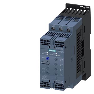 SIEMENS SIRIUS SOFT STARTER S2 45 A, 22 KW/400 V, 40 °C 200-480 V AC, 24 V AC/DC SPRING-TYPE TERMINALS