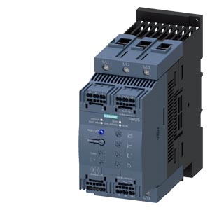SIEMENS SIRIUS SOFT STARTER S3 80 A, 45 KW/400 V, 40 °C 200-480 V AC, 24 V AC/DC SPRING-TYPE TERMINALS