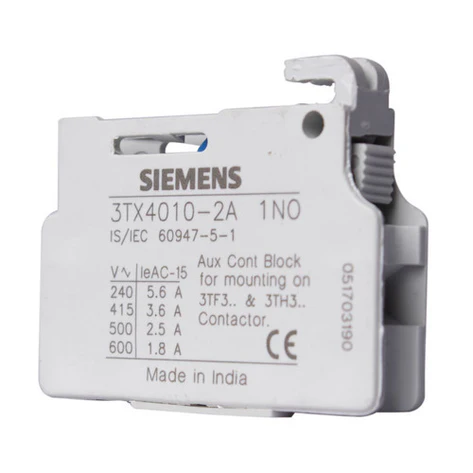 SIEMENS AUXILIARY SWITCH BLOCK, 1NO FOR 3TF