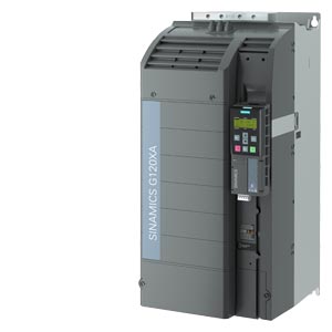 SIEMENS SINAMICS G120XA Rated power 132kW 3AC 380V -20% to 440V +10% Integrated class A C3 filter 110% 60s per 600s without Operator Panel Integrated Fieldbus: MODBUS RTU, BACnet MS/TP, USS 6