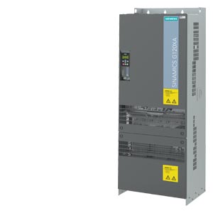SIEMENS SINAMICS G120XA Rated power 355kW 3AC 380V -20% to 440V +10% Integrated class A C3 filter 110% 60s per 600s with integrated BOP-2 Integrated Fieldbus: MODBUS RTU, BACnet MS/TP, USS 6D