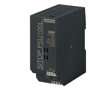 SIEMENS SITOP PSU100L POWER SUPPLY INPUT: 120/230 V AC, OUTPUT: 24 V DC/5 A