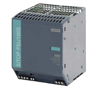 SIEMENS SITOP POWER SUPPLY PSU100S INPUT: 120/230 V AC OUTPUT: 24 V/20 A DC