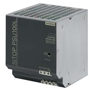 SIEMENS SITOP POWER SUPPLY PSU100L INPUT: 100-240 V AC OUTPUT: 24 V DC/20 A