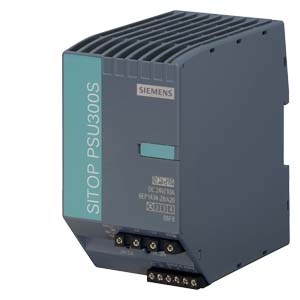 SIEMENS SITOP POWER SUPPLY PSU300S INPUT: 3 400-500 V AC OUTPUT: 24 V/10 A DC.