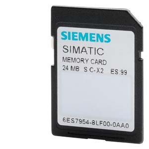 SIEMENS SIMATIC S7, memory cards for S7-1x00 CPU/SINAMICS, 3, 3V Flash, 24 MB