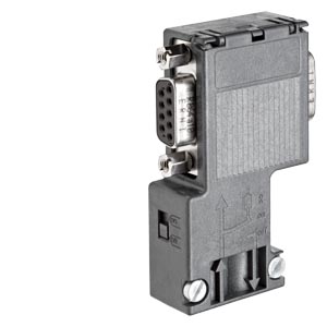 SIEMENS SIMATIC DP, BUS CONNECTOR FOR PROFIBUS, 90 DEGREE, WITH PG SOCKET