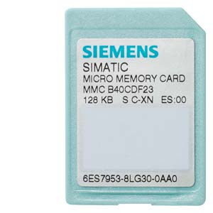 SIEMENS SIMATIC S7, MICRO MEMORY CARD FOR S7-300/C7/ET 200, 128 KB